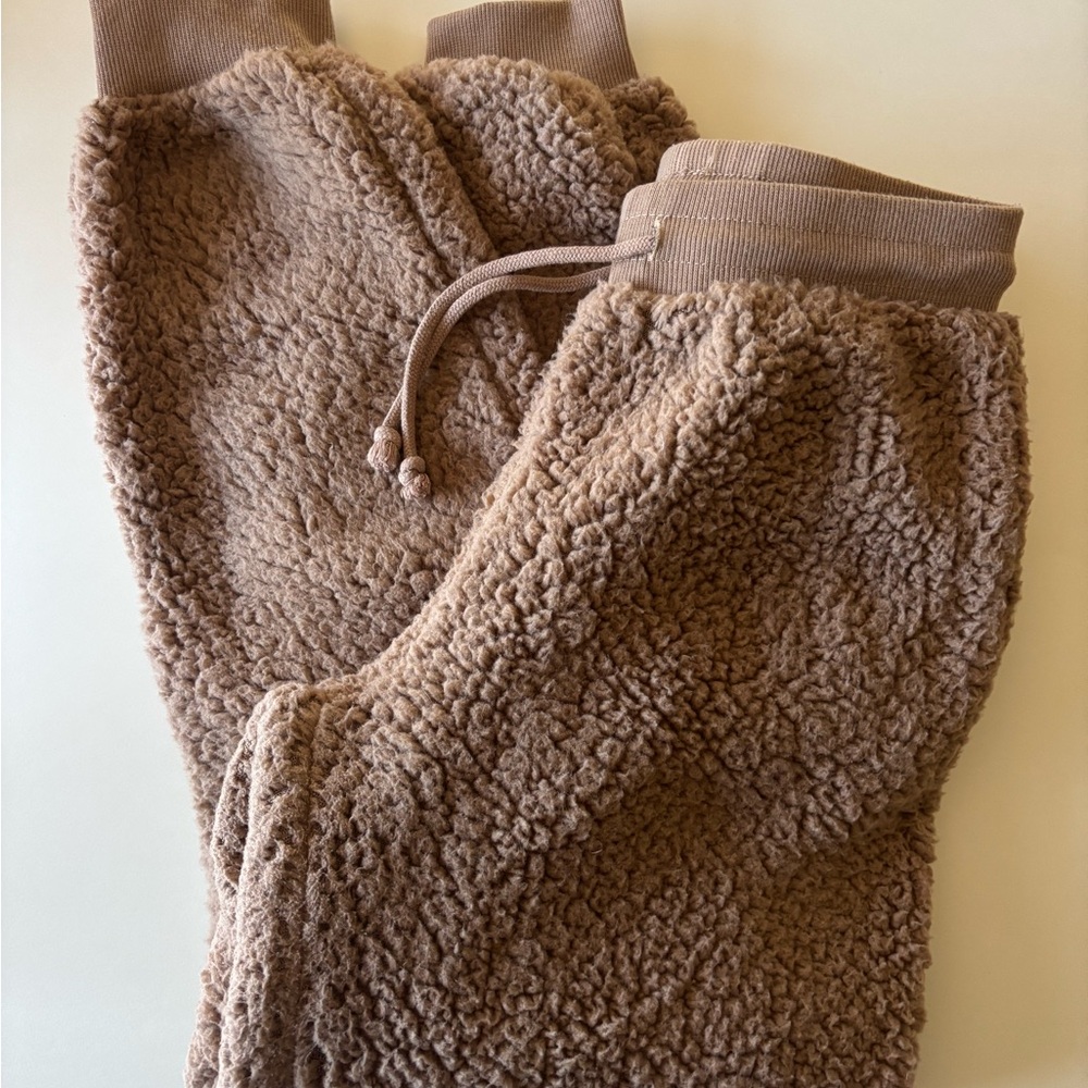 Cozy Brown Sherpa Sweats